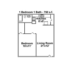 1BR/1BA - Beauclerc