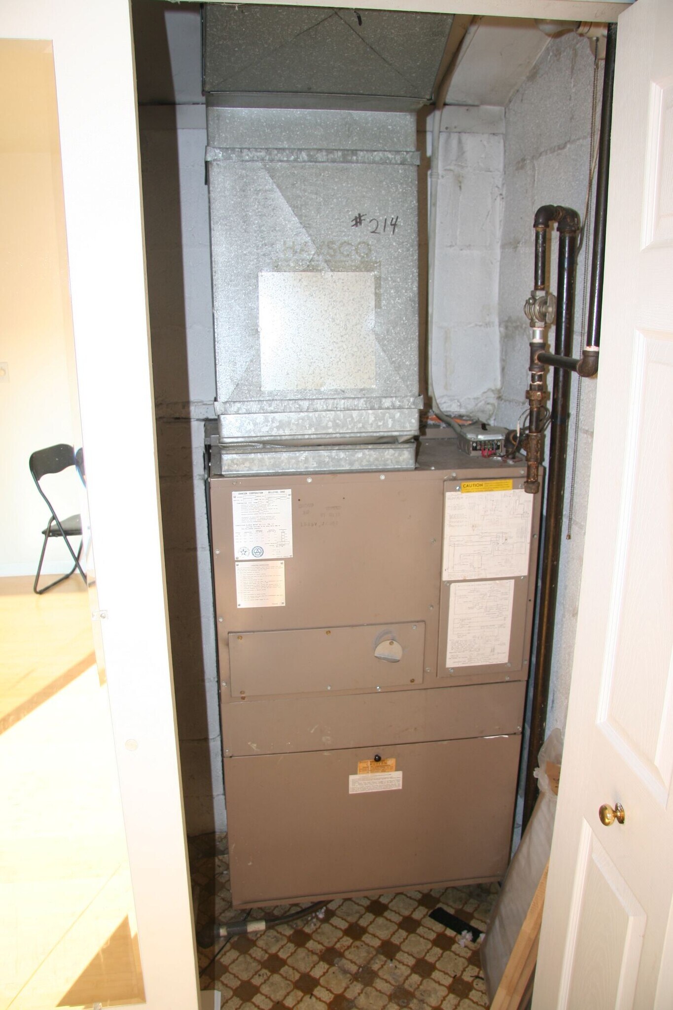 Central AC / Heating Closet - 11015 Lake Ave