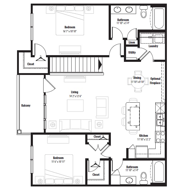 Floorplan - Springs at Egan Drive