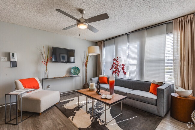 2 BR, 2 BA - 945SF - Devon - Living Room - The Adelaide