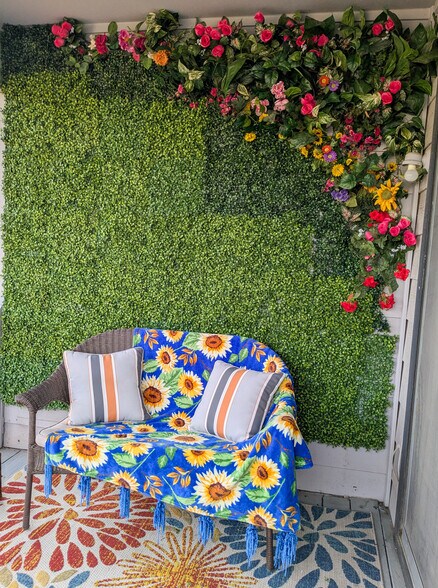 Furnished Balcony with Grass wall - 1909 Lavaca Ct