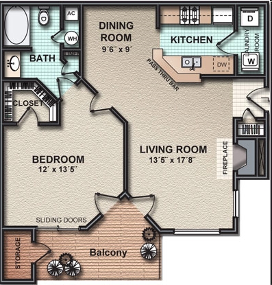 The Cedar - The Arbors at Breckinridge Apartment Homes