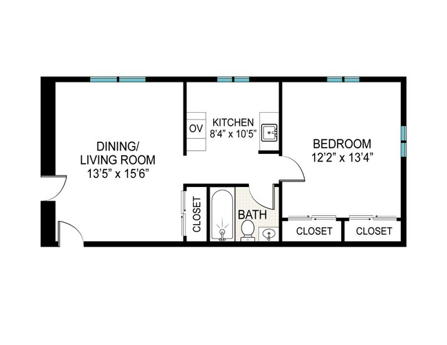 Floor Plan Serenity 600sq 1 bedroom.jpg - Serenity at High Point