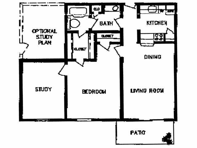 1BR/1BA - The Willows Apartments