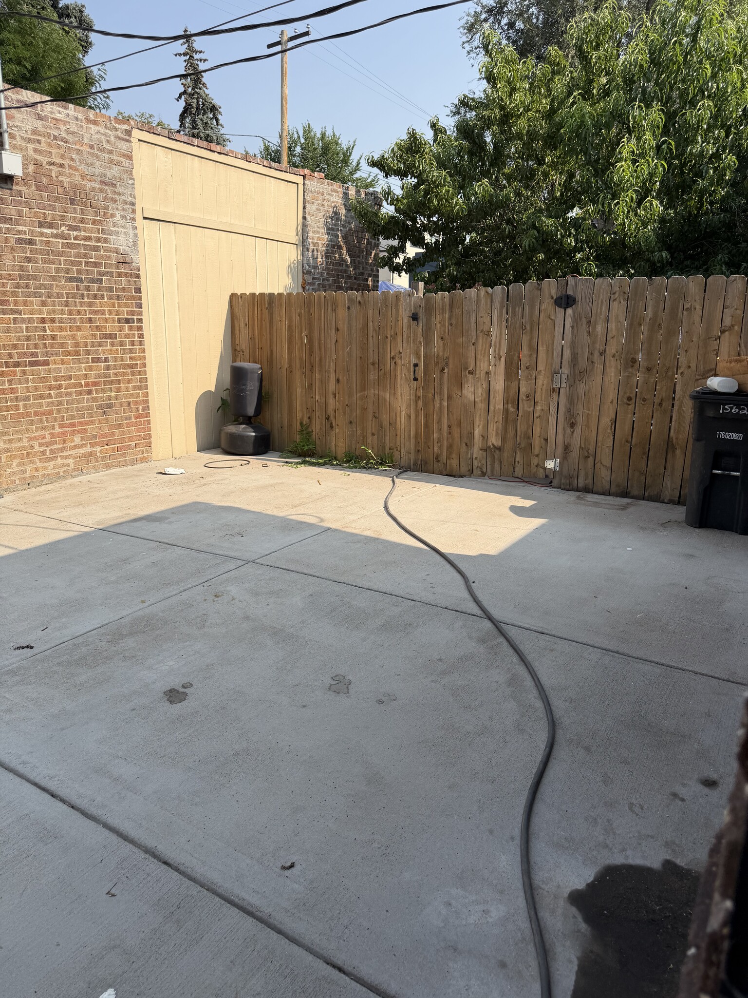Concrete Back Patio - 1562 Jackson St