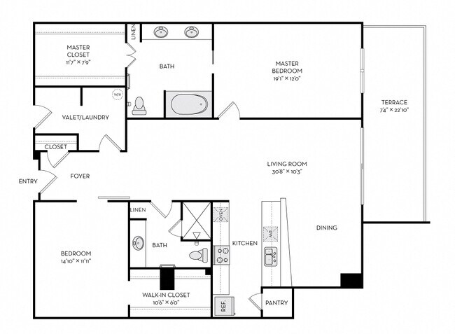 Floorplan - The Heights at Park Lane