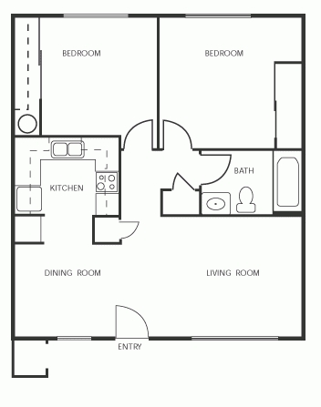 2BR/1BA - Indian Creek Village