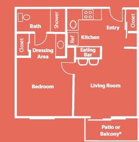 1BR/1BA - Roseville Commons Senior Living