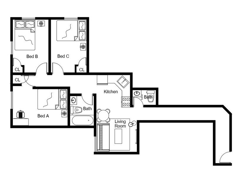 Building Photo - Private bedroom in 3 bed/1.5 bath Home