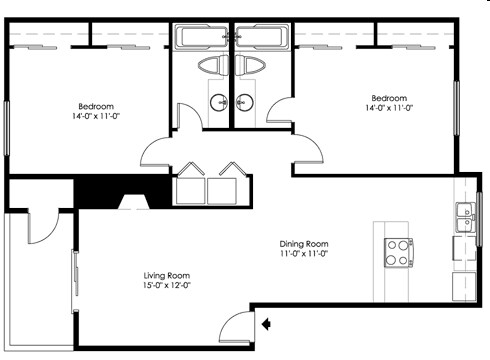 2BR/2BA - The Ridge and The Shores