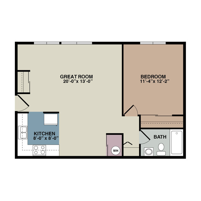 Floorplan - Raintree West Apartments