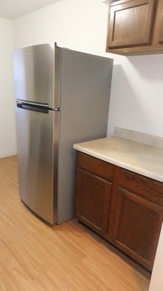 Kitchen, stainless refrigerator - 607 W North St