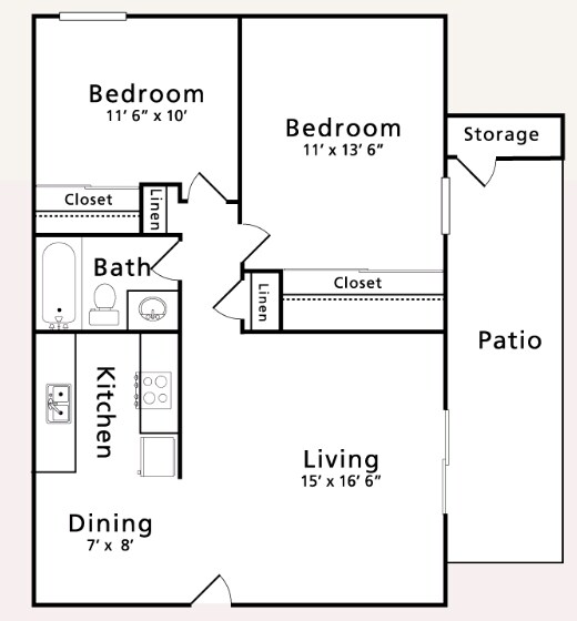 2BR/1BA - Silverado