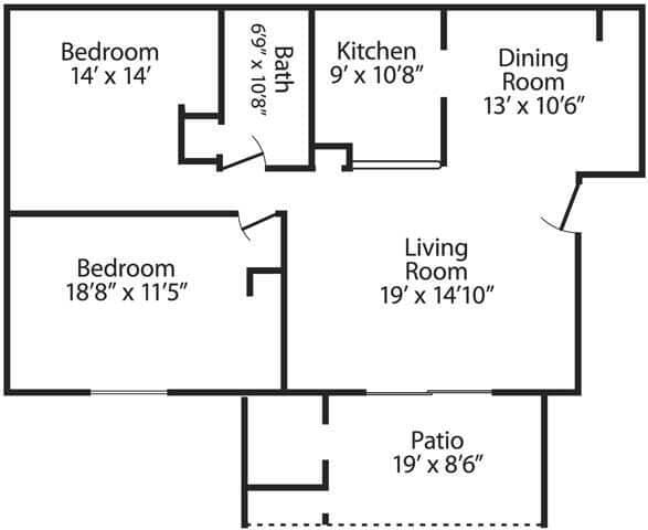 Floorplan - Mission Hill Apartments