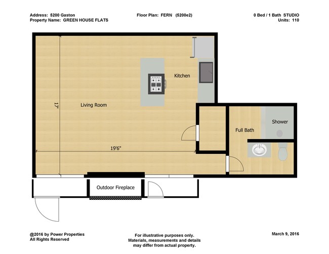 Floorplan - Greenhouse Flats