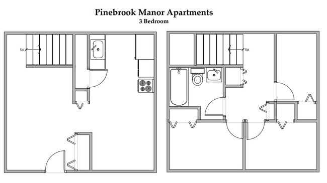 3 Bedroom Floor Plan - 3618 W Miller Rd