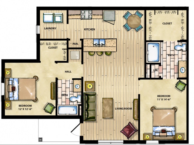 Floorplan - Hall Creek