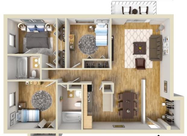 Floorplan - Willowbrook Apartment Homes