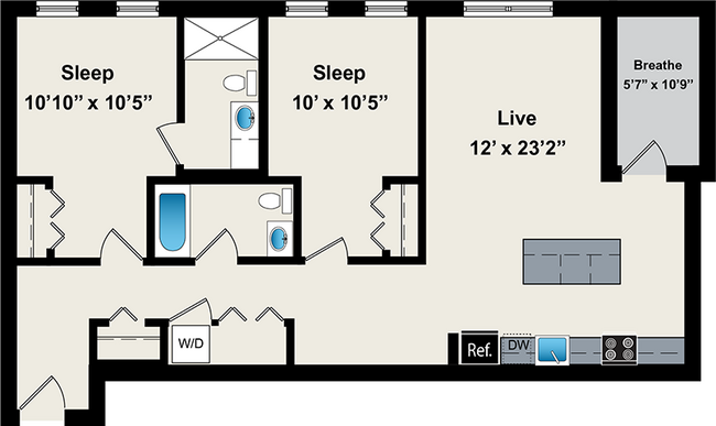 Floorplan - Reside on Jackson