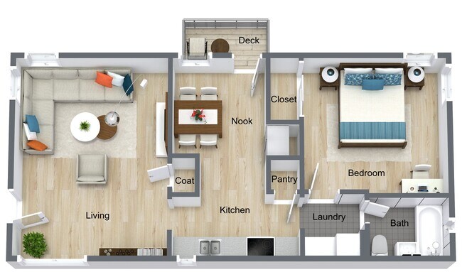 Floorplan - Hawthorne Apartments