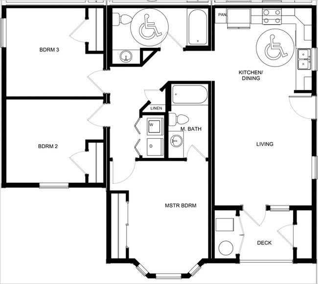 3 Bed, 2 Bath - Bakersfield Family Apartments