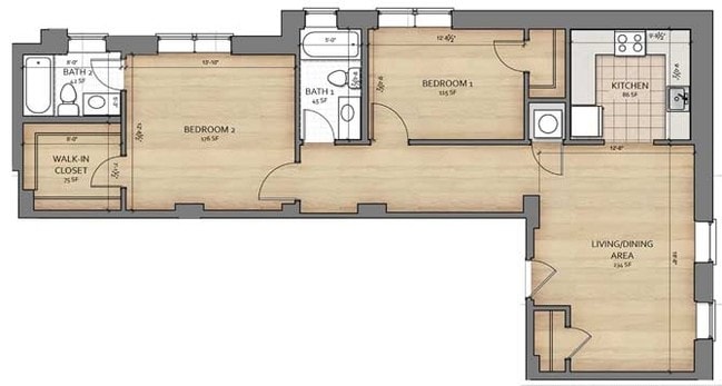 2 BEDROOM - Dahlgreen Courts