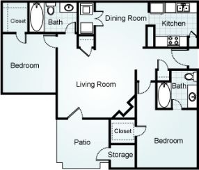 2BR/2BA - Thorngrove