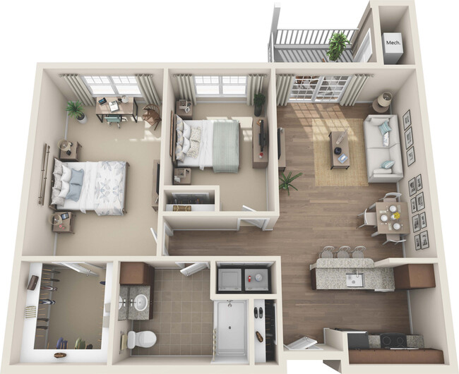 Floorplan - THE KENSEY ON ELLIOT