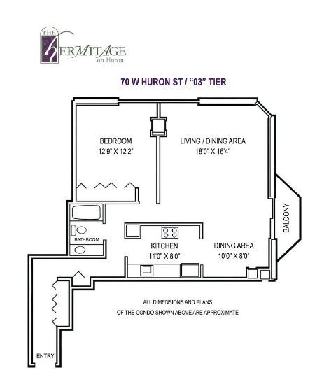 Floor Plan - 70 W Huron St