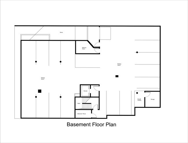 Parking Garage / Basement Floor Plan - Arise Century