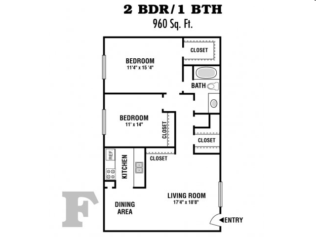 2BR/1BA - Creekwood Apartments on 290