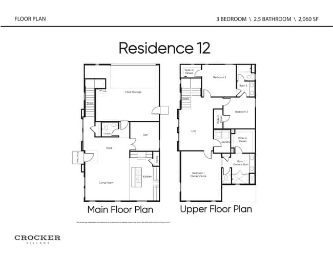 Floorplan - Crocker Village Single Family Homes