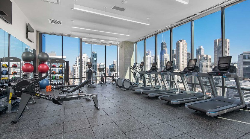 Top Floor Scenic Fitness Room - 225 W Hubbard St