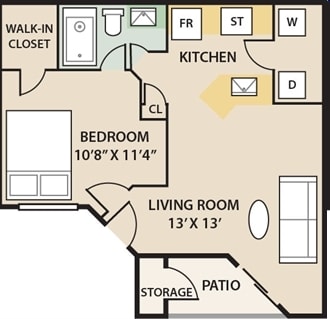 1BR/1BA - The Glades
