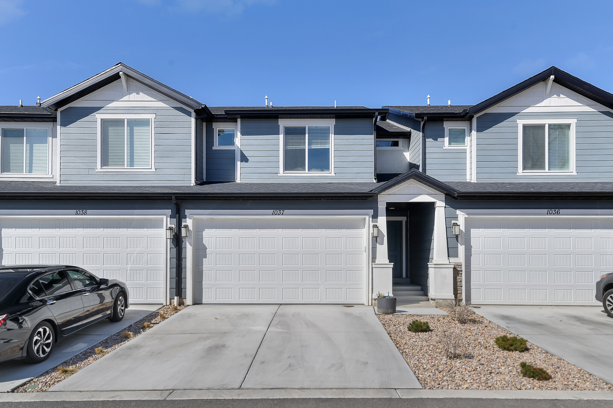 garage and driveway - 678 W 1870 S
