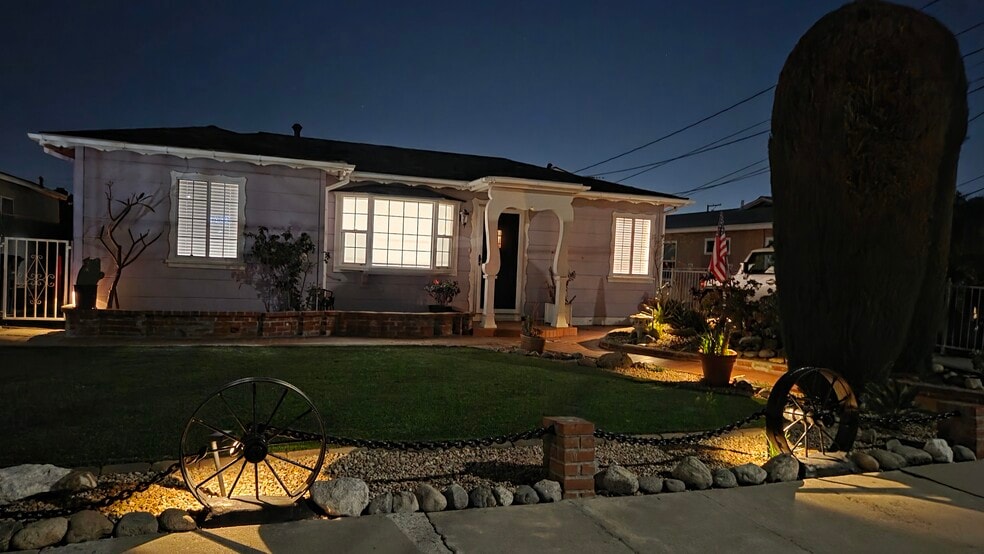 Front Facade - Evening - 16825 S Berendo Ave