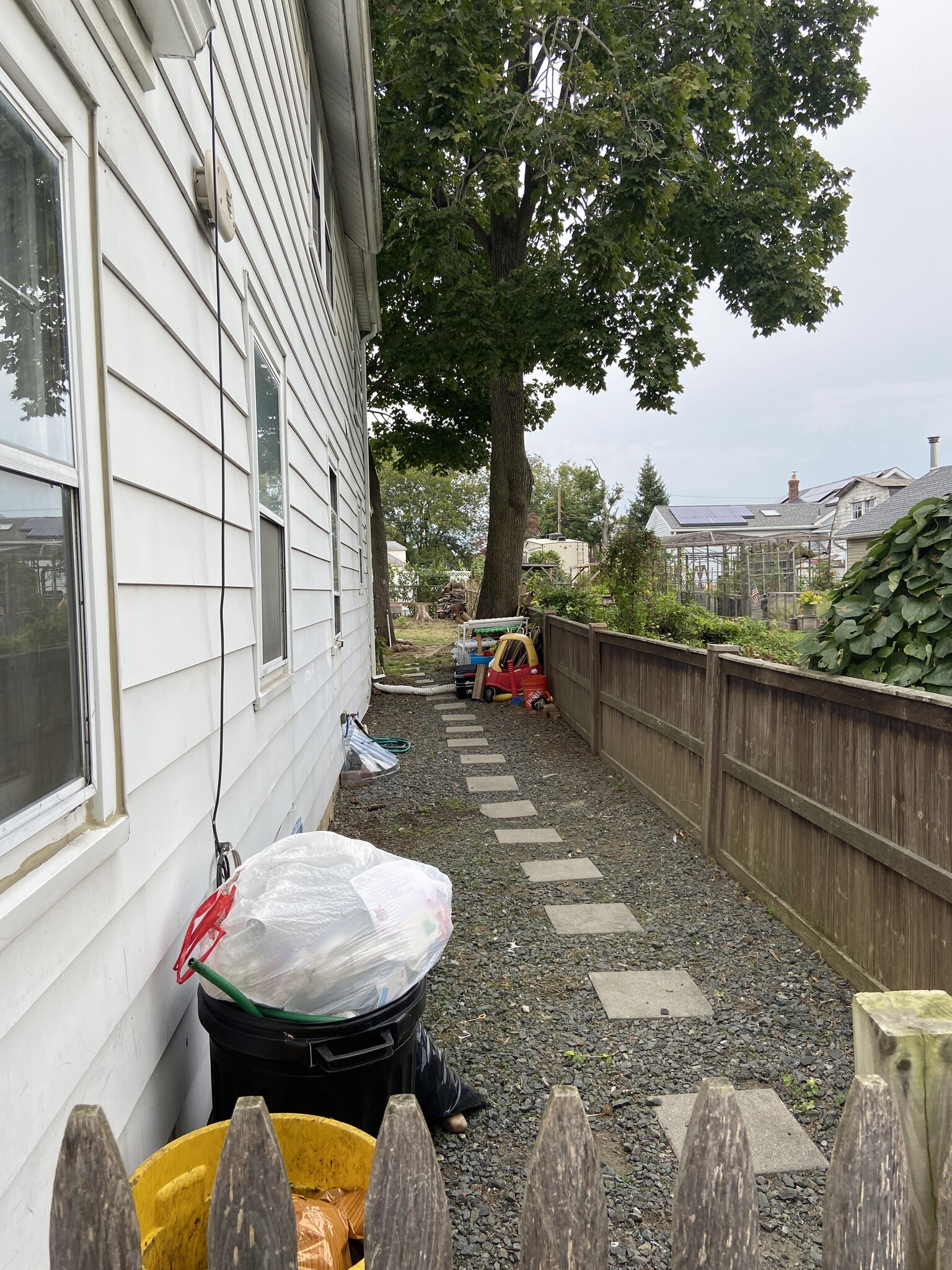 Side of property - 114 Morgan Ave