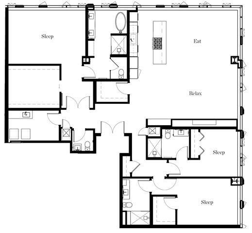 Floorplan - The Residences at Rainier Square