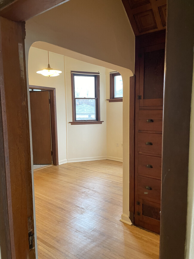 Bedroom #1 (front) from Living room doorway - 2428 S Harrison St