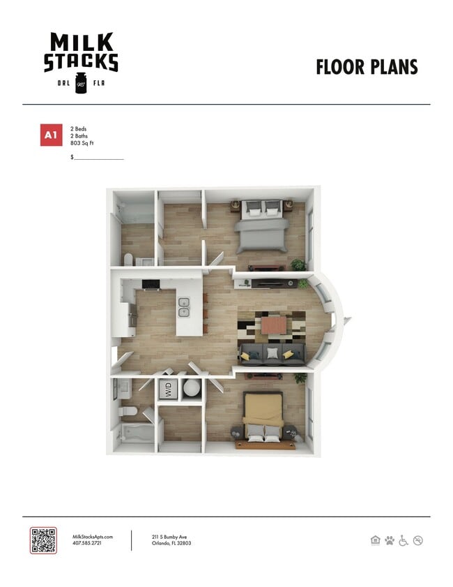 Floorplan - The Milk Stacks: Boutique Luxury Living in Downtown Orlando's Milk District