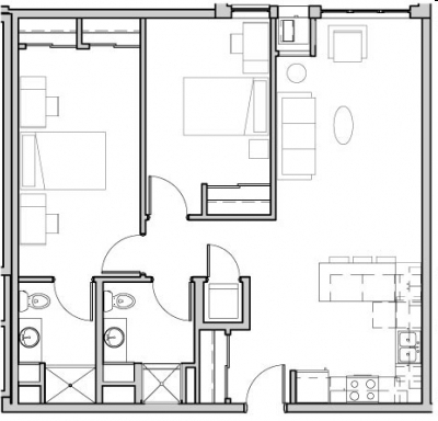 2BR/2BA - Yugo Minneapolis 412 Lofts