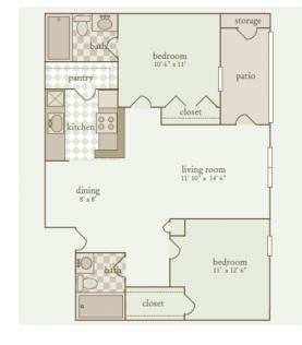 2BR/2BA - Park at Countryside