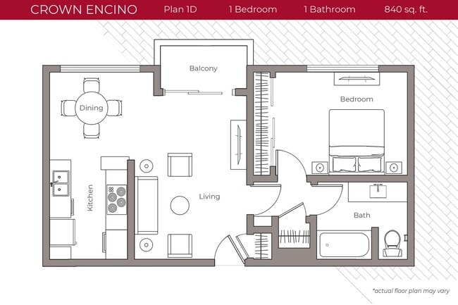 Floorplan - Crown Encino Apartment Homes