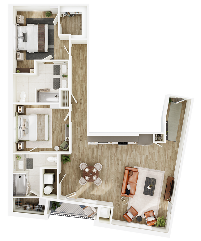 Floorplan - The Seventeen Hundred on East