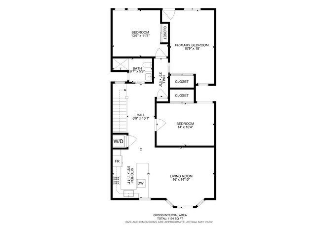 Building Photo - Modern, Convenient, Bright, Renovated 3BR/1BA Top Floor Flat with Dishwasher & In Unit Laundry