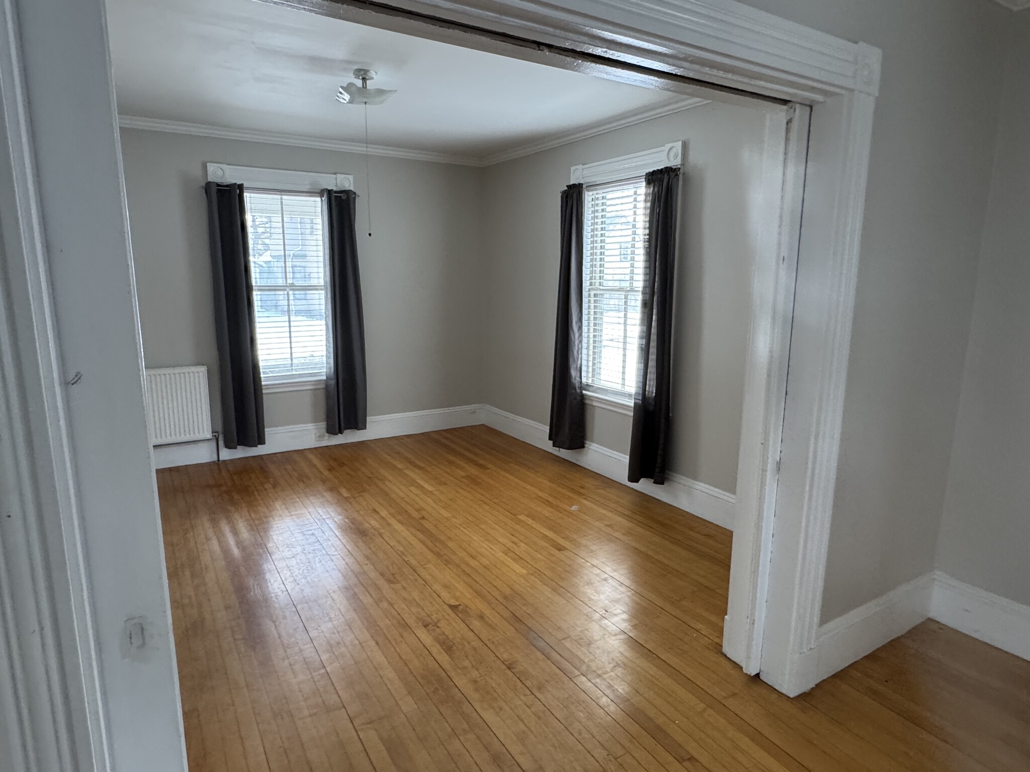 Front parlor showing both windows - 34 Elm St