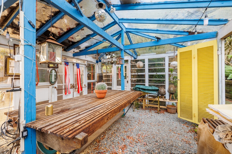 DINING TABLE BUILT IN TO GREENHOUSE - 2398 Broadway