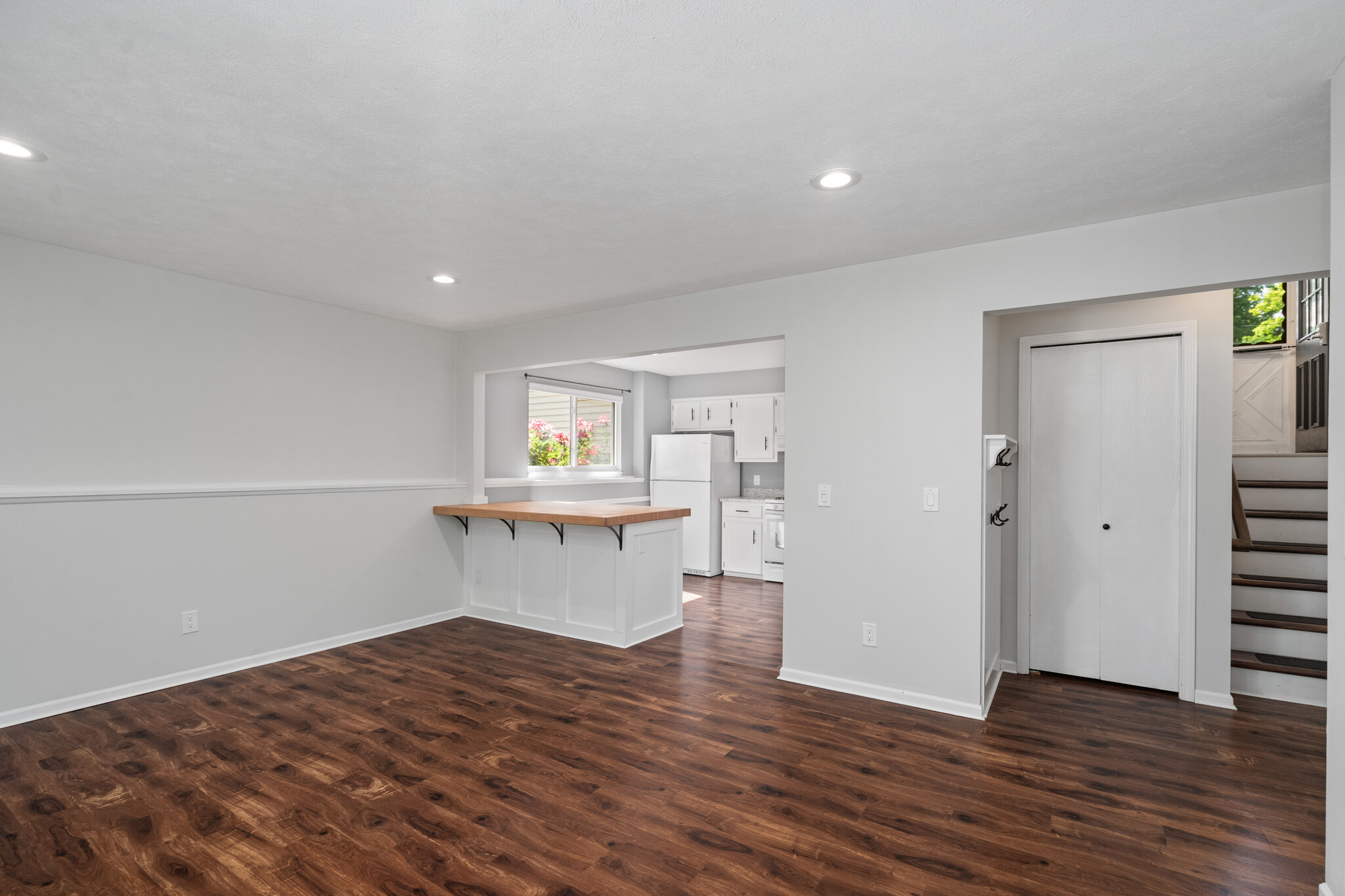 Living room looking to kitchen - 223 E Division St