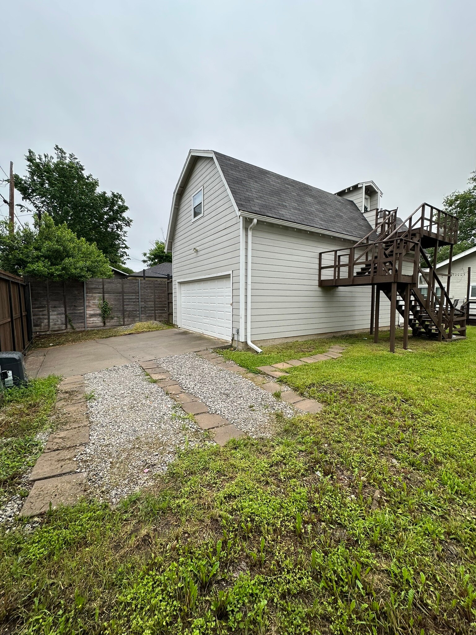 Recently created private parking space - 5839 Goliad Ave