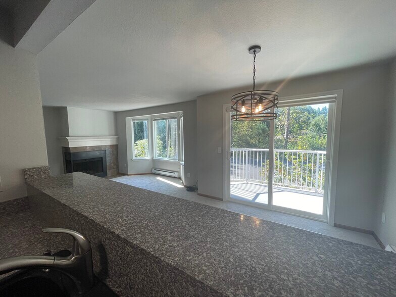 view from kitchen counter - 280 NW Holly St